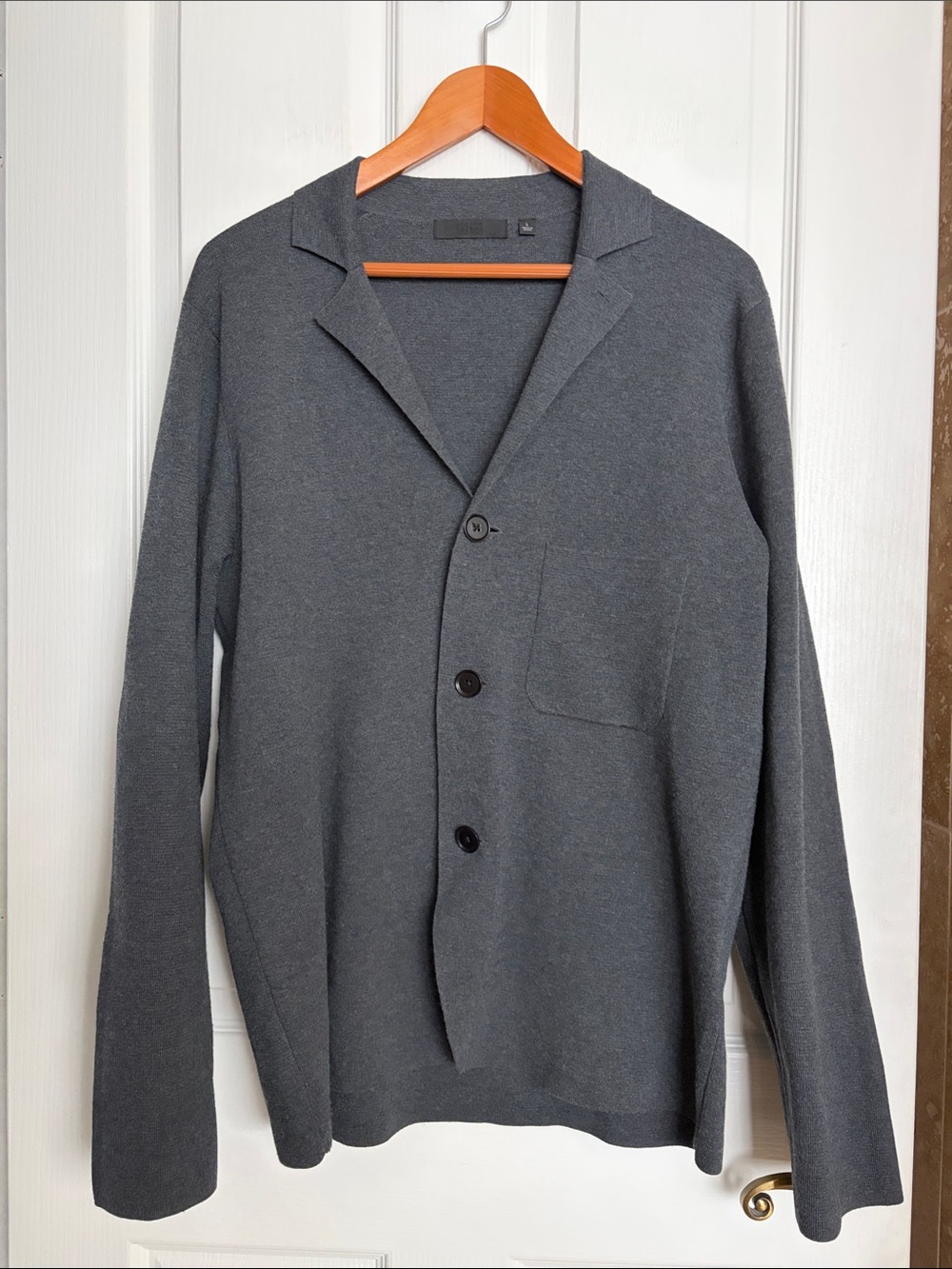 Uniqlo Dark Gray Knit Cardigan/Blazer
